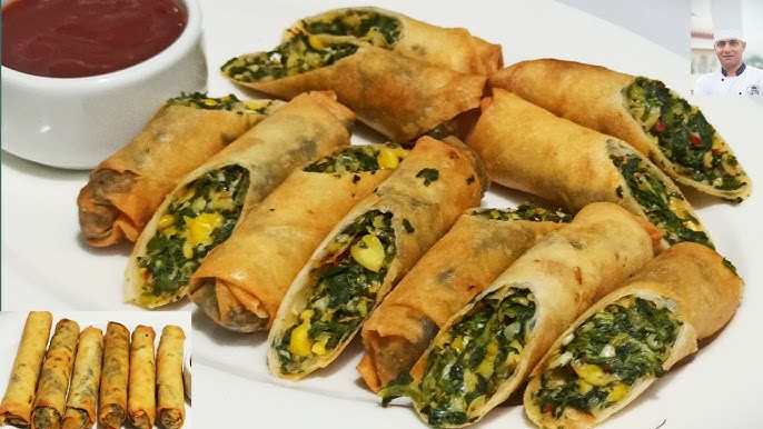 Cheese Spinach Roll