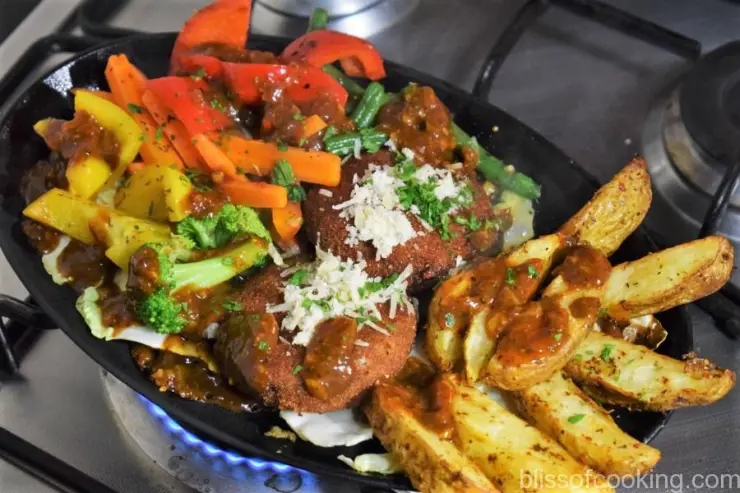 Veg Steak Sizzler