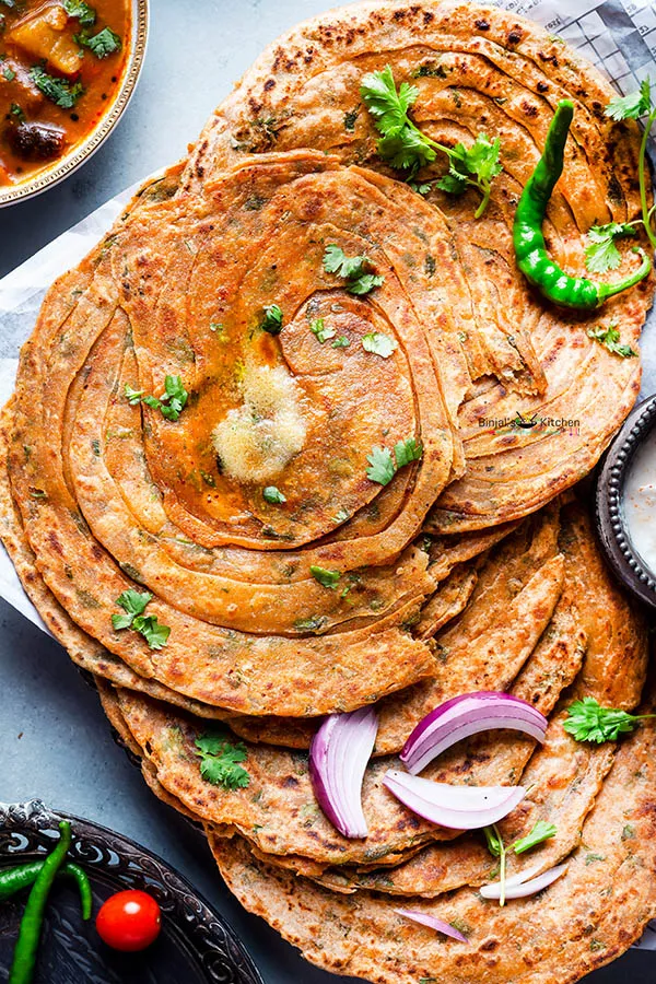 Lachha Paratha ( Plain / Pudhina )