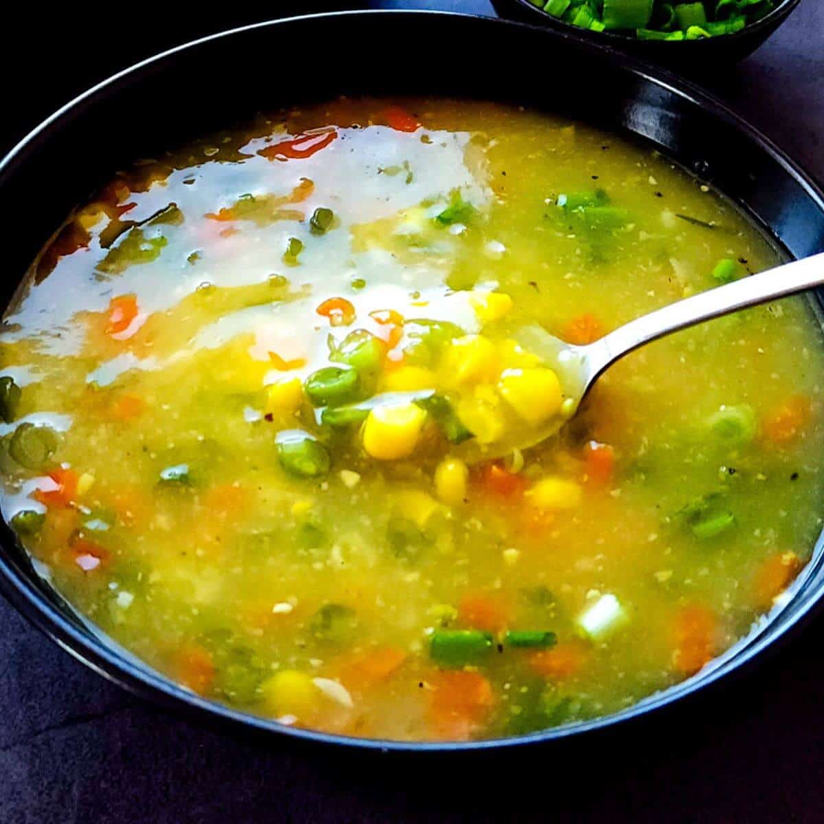Sweet Corn Vegetable Soup